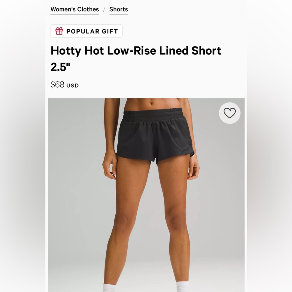 Hotty Hot Low Rise Shorts Size 4